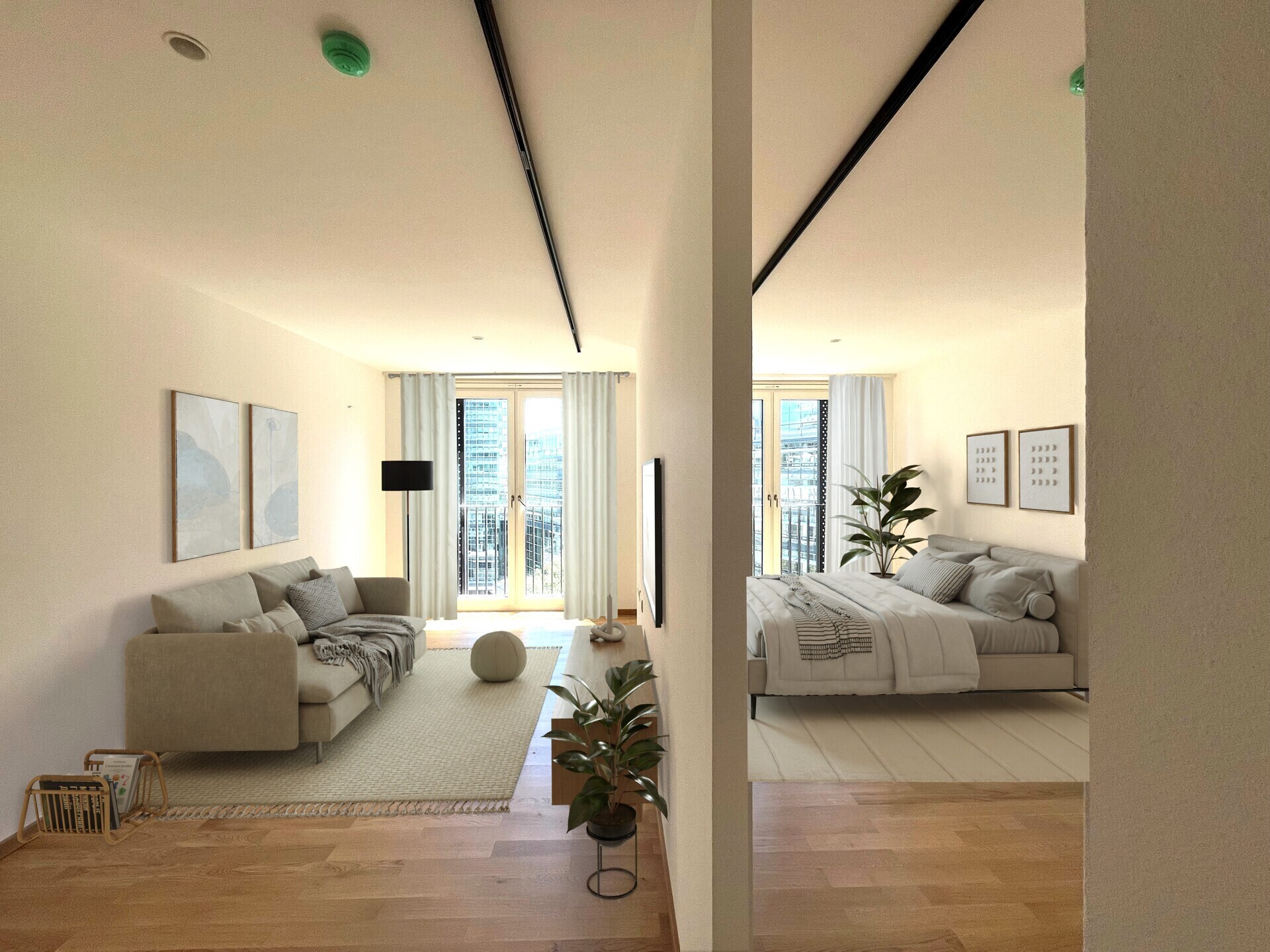 Erstbezug in den DC Flats: 1,5-Zimmer Erdgeschoßwohnung mit Terrasse – zu mieten in 1220 Wien