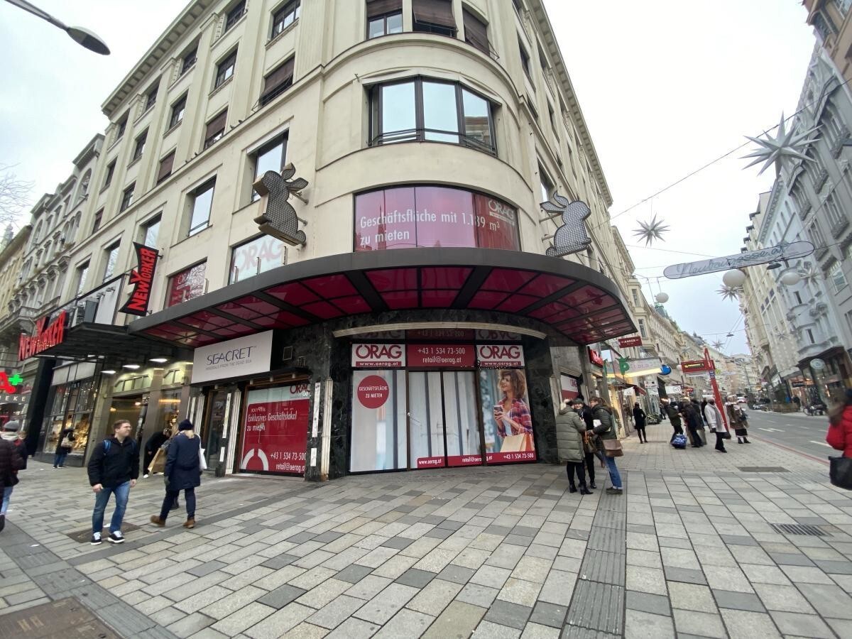 Corner shop for rent in prime location on Mariahilfer Straße in 1070 Vienna