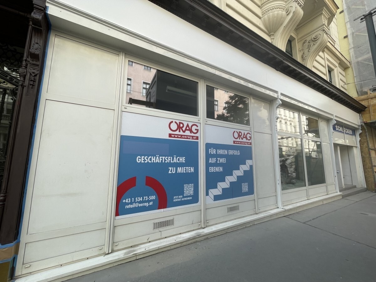 Business premises with generous display front for rent in 1090 Vienna