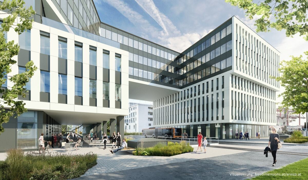 Unique - First-occupancy commercial space in the Hafenportal project in 4020 Linz - for rent