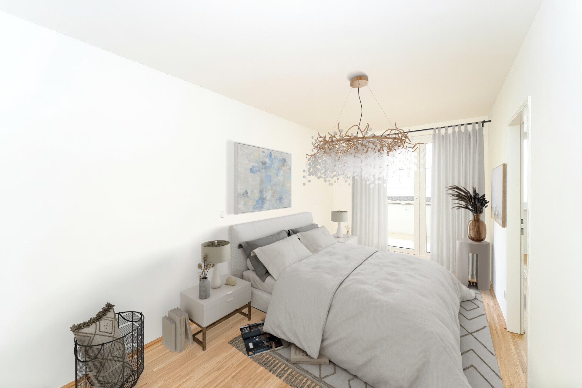 Sonnige 2-Zimmer-Dachgeschoßwohnung mit Terrasse -Erstbezug - zu mieten in 1020 Wien