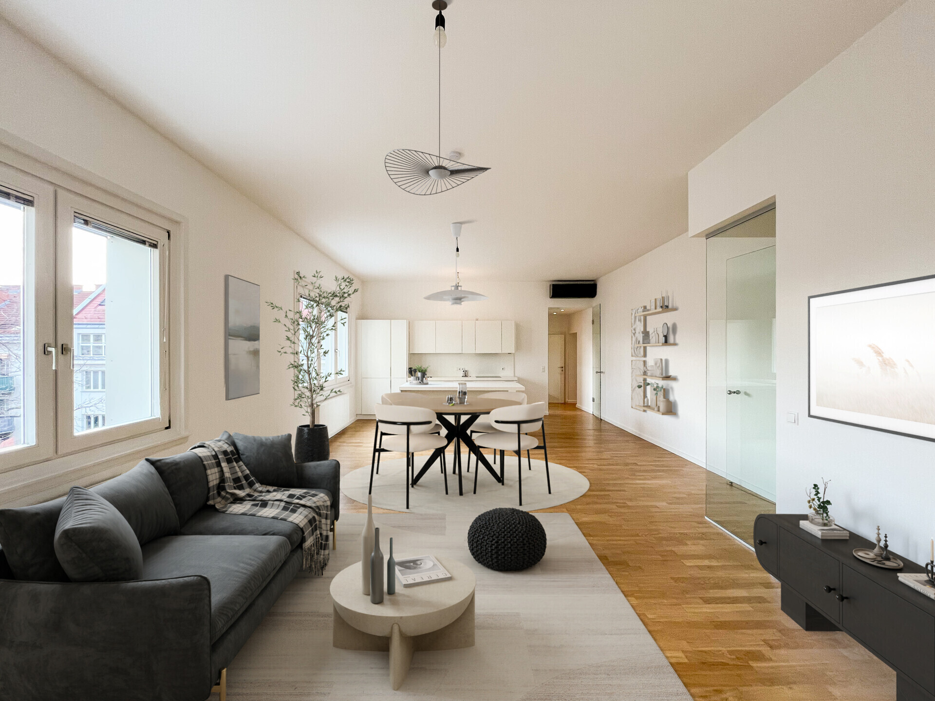 Modern and spacious 2-room apartment for rent at Modenapark in 1030 Vienna