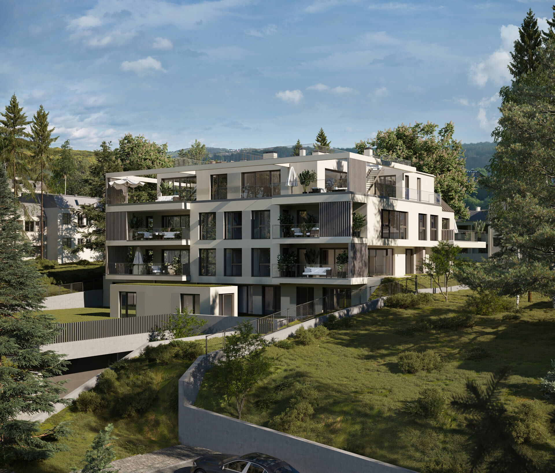 Südseitig gelegene Gartenwohnung, große Terrasse, 4 Zimmer - provisionsfrei zu kaufen in 1140 Wien