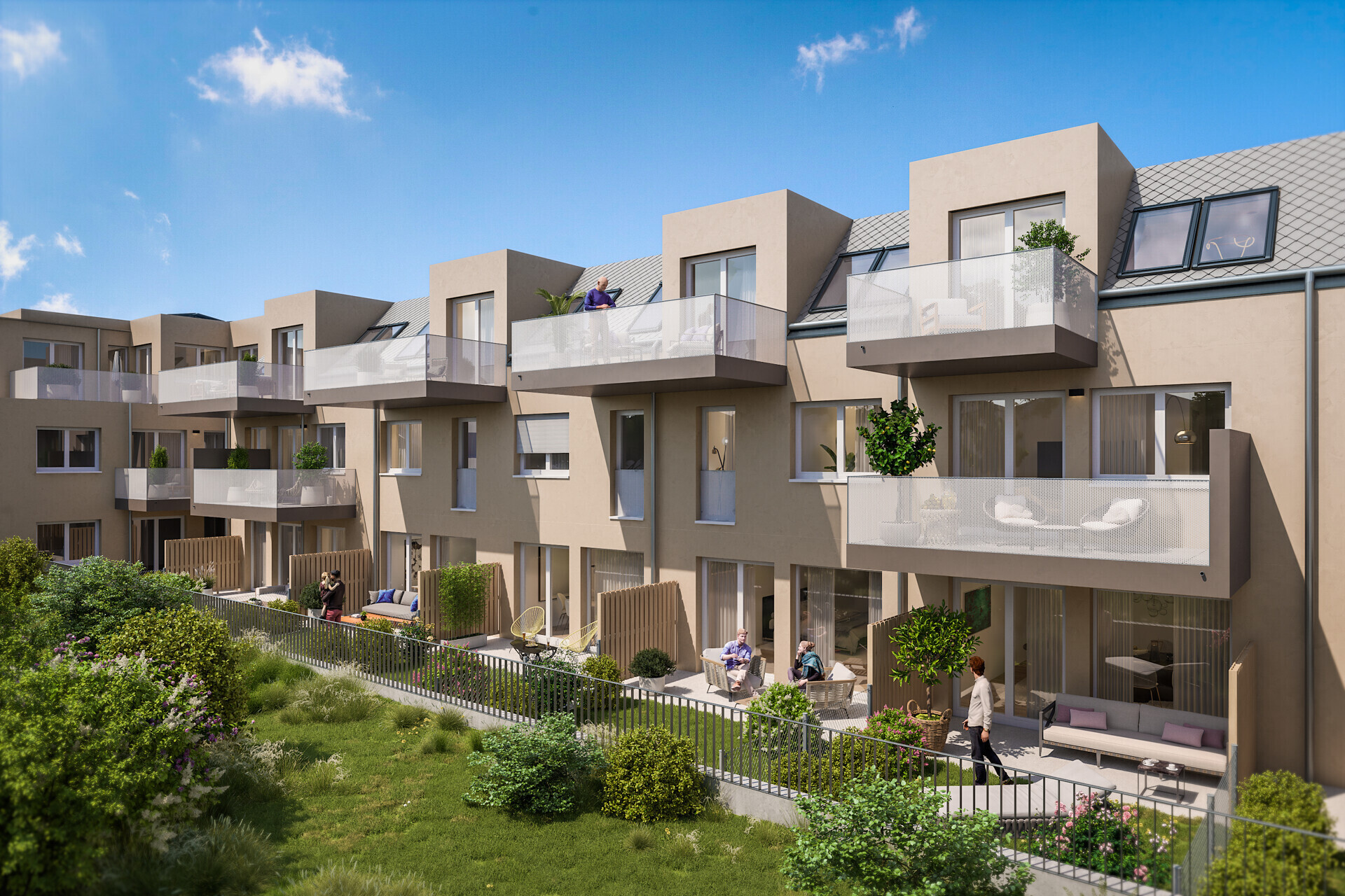 Oase im Dachgeschoß - 76 m² mit Loggia und Grünblick - provisionsfrei zu  kaufen in 1230 Wien