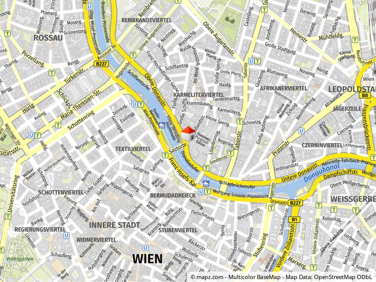 Toplage im Karmeliterviertel! Stellplatz in der Hollandstraße 11+13 – zentral, ruhig und mit perfekter Anbindung an U2/U4 und den Donaukanal.